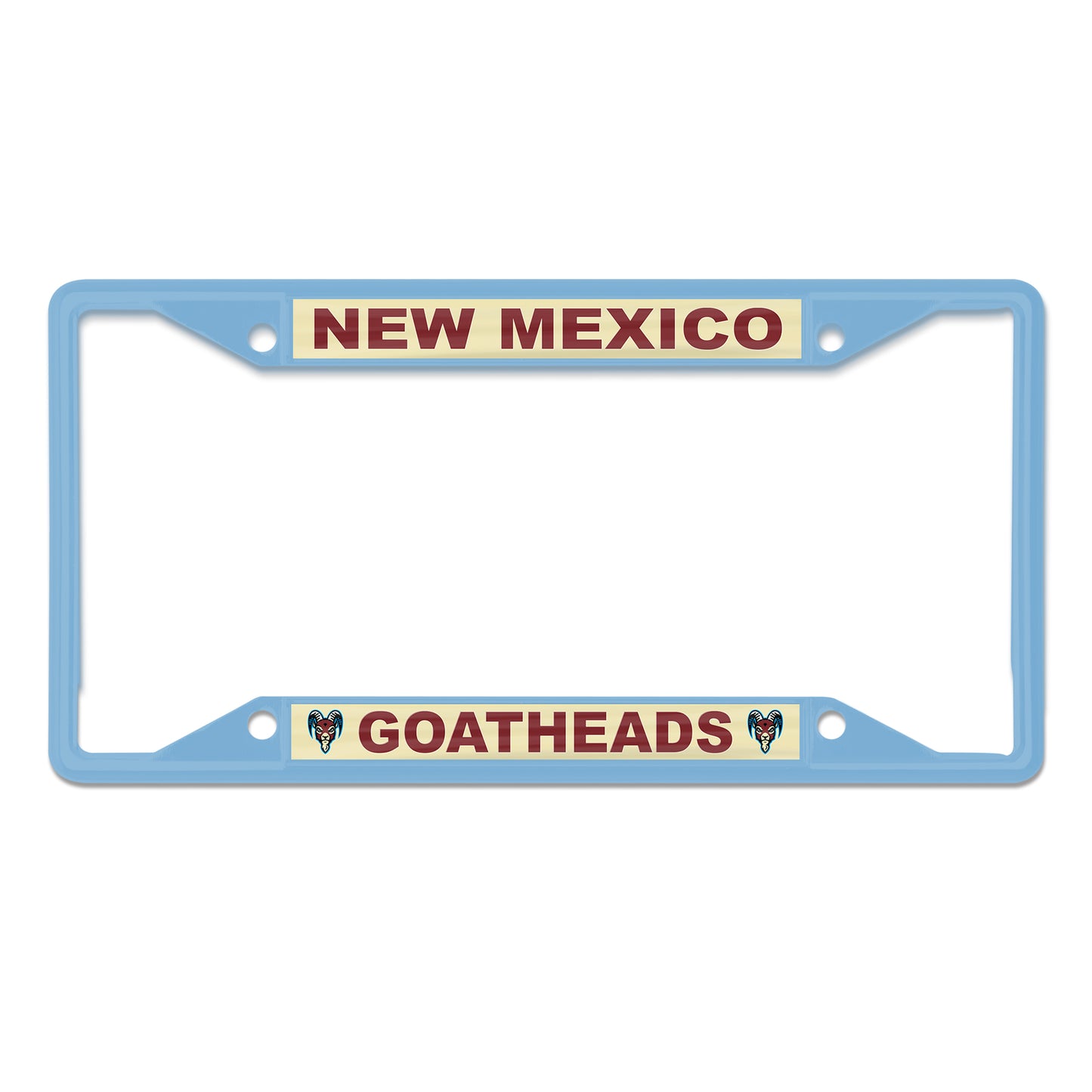 Goatheads Primary License Plate Frame