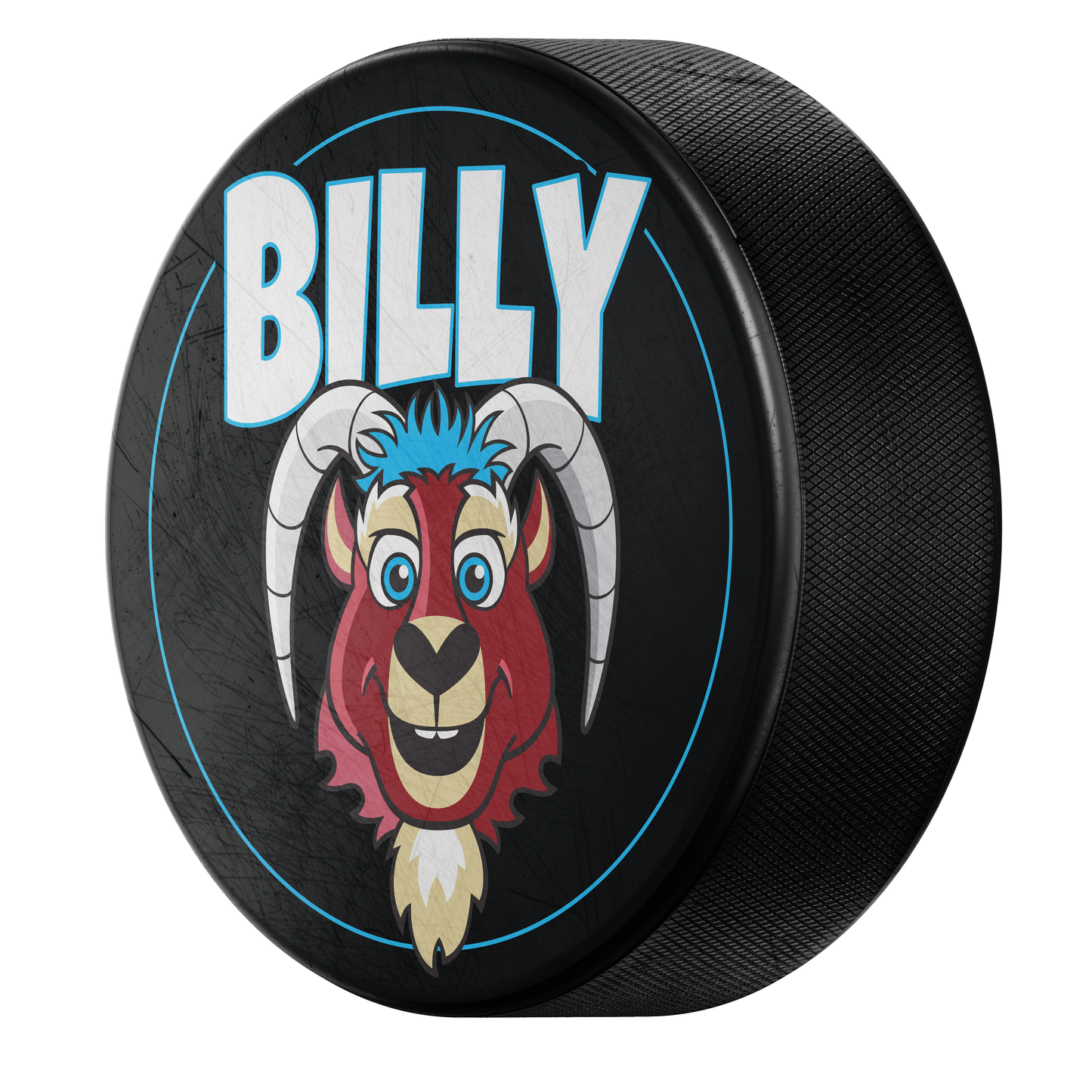 Goatheads Mascot Billy Signature Puck
