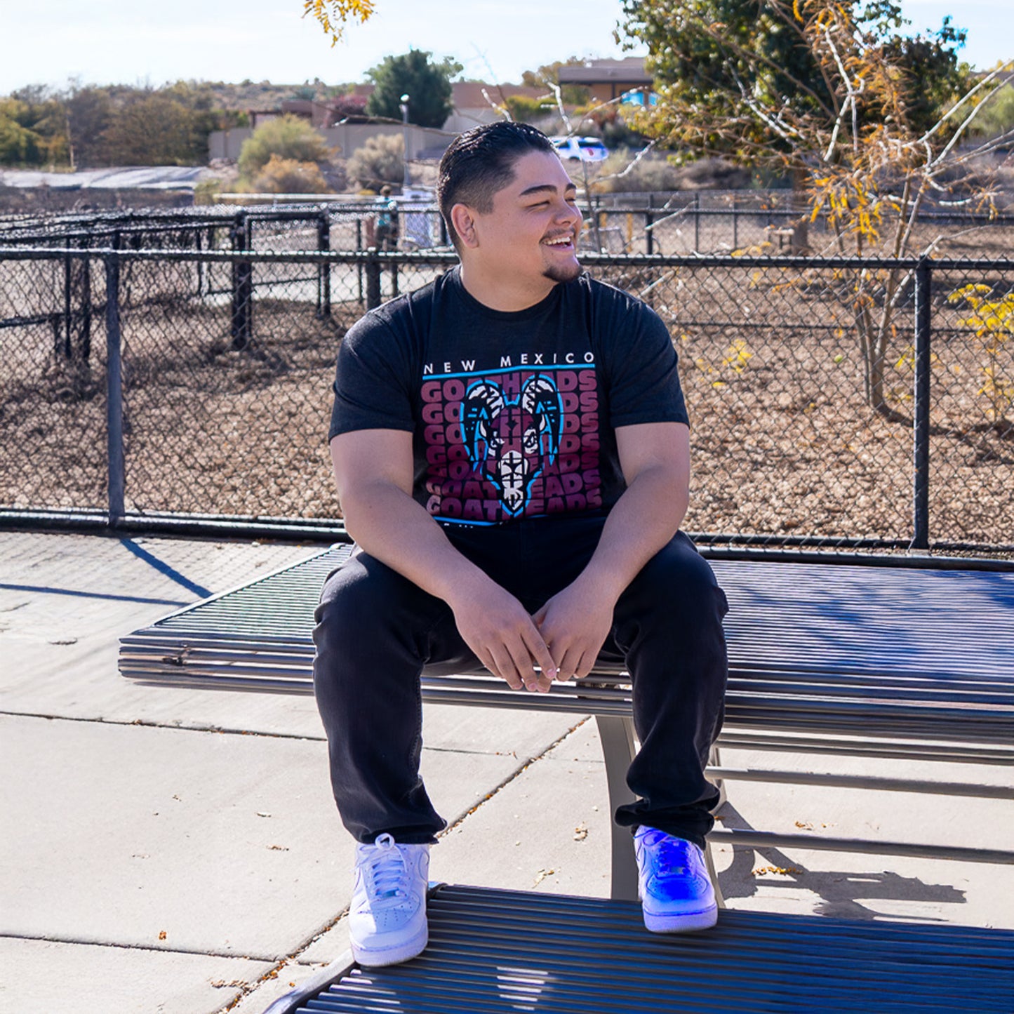 Goatheads Primary Repeat T-Shirt - Black