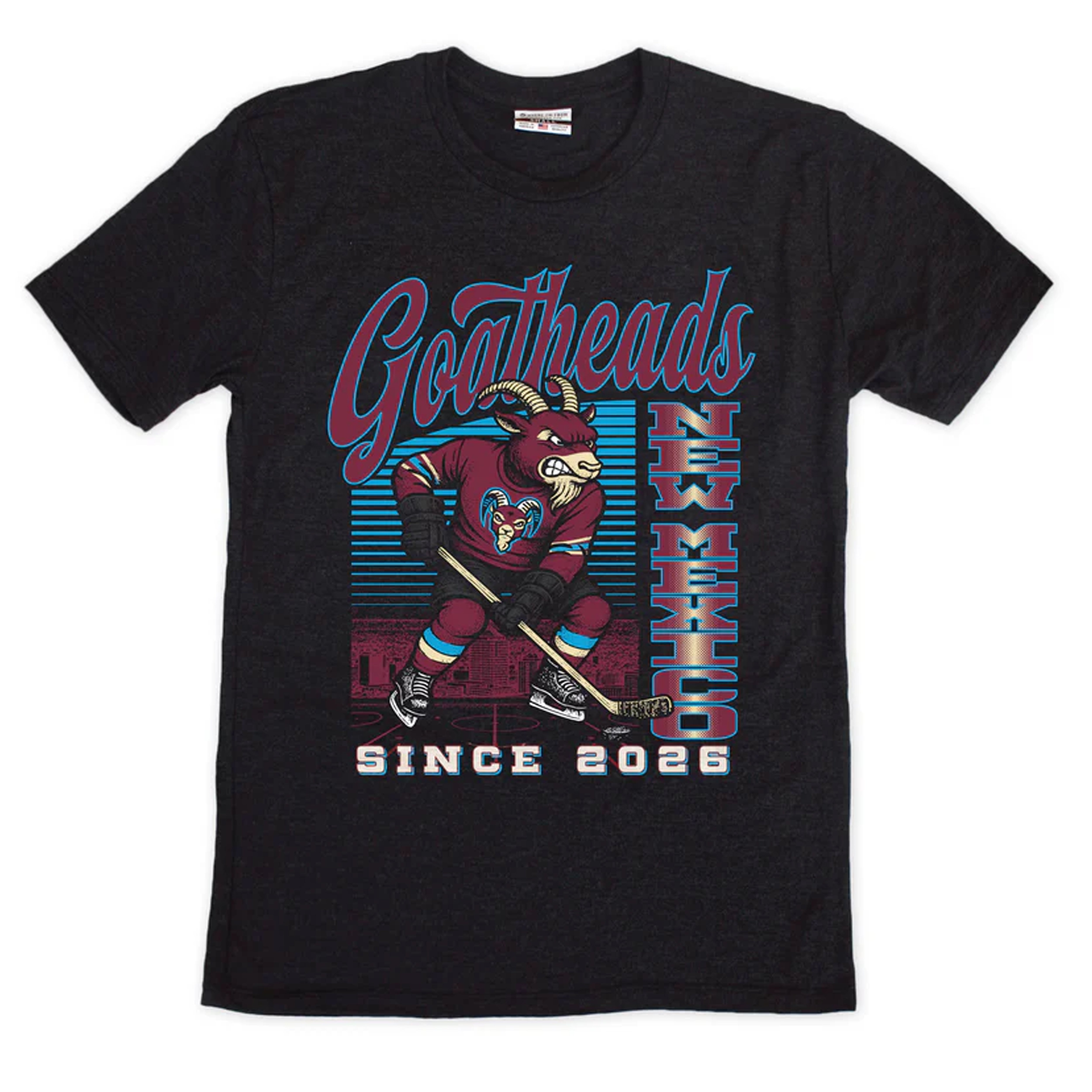 トップス TheThreeRobbers STAG BUFFALO SHIRT Goatheads Primary Stacked T-Shirt - Black – New Mexico Goatheads