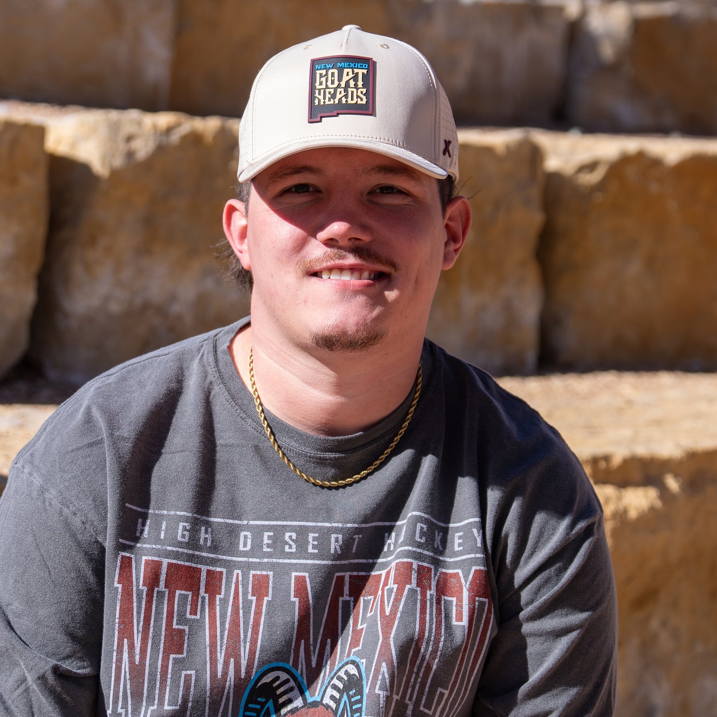 New Mexico Goatheads State Logo Performance Snapback Hat