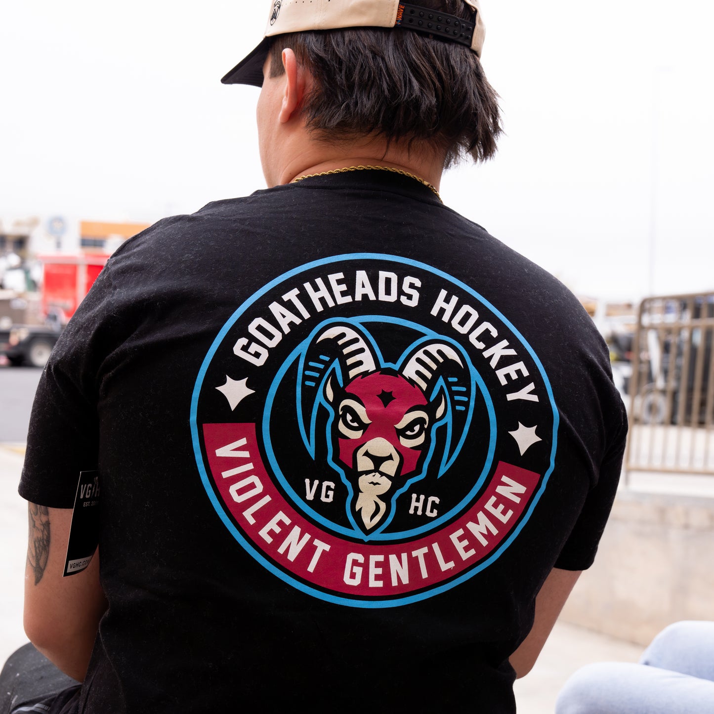 Goatheads x Violent Gentlemen Primary Over-Sized Black Tee