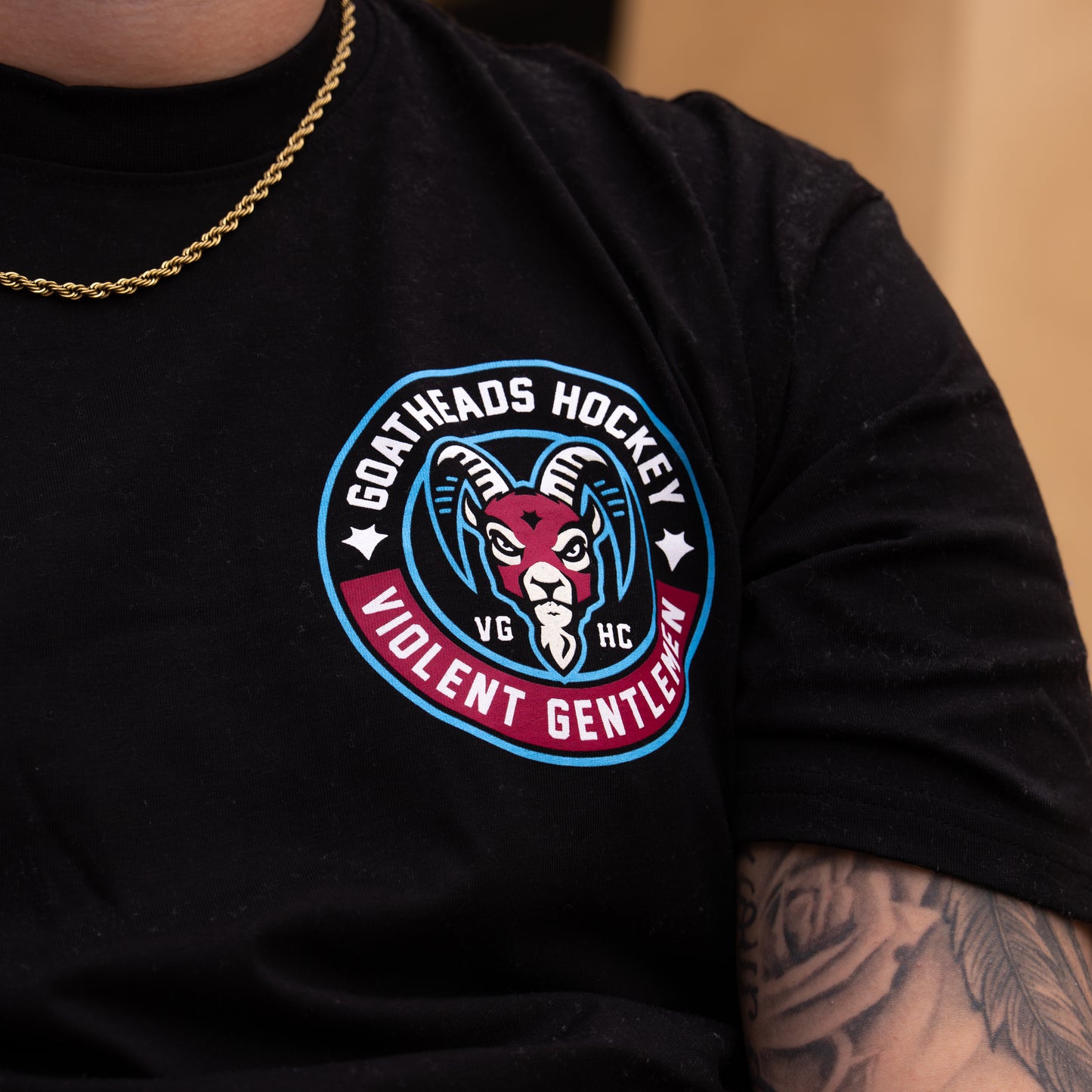 Goatheads x Violent Gentlemen Primary Over-Sized Black Tee