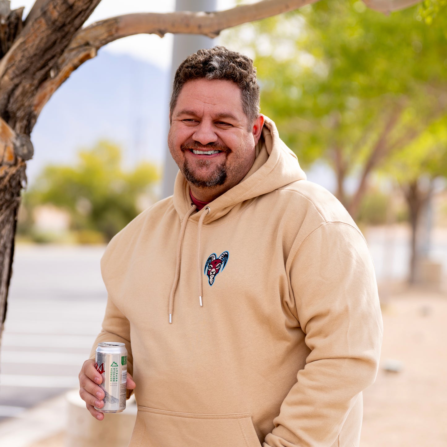 Goatheads Primary Established Hoodie - Sand