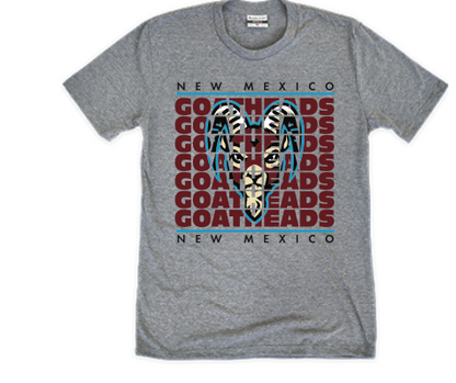 Goatheads Primary Repeat T-Shirt - Grey