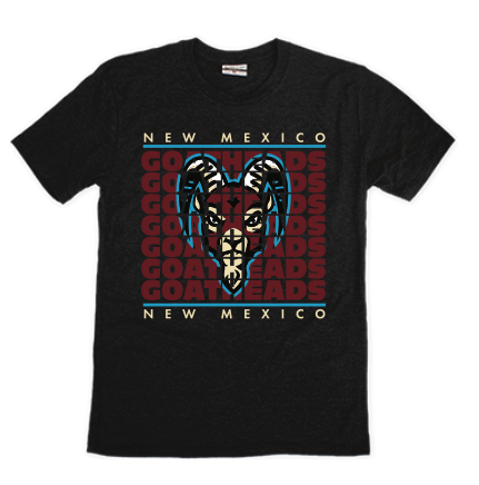 Goatheads Primary Repeat T-Shirt - Black