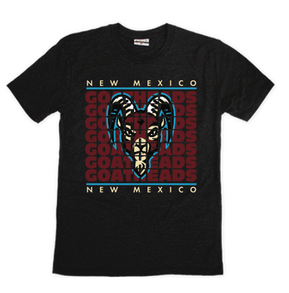 Goatheads Primary Repeat T-Shirt - Black