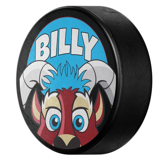Goatheads Mascot Full Cover Puck