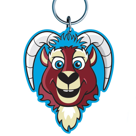 Goatheads Mascot Billy Keychain