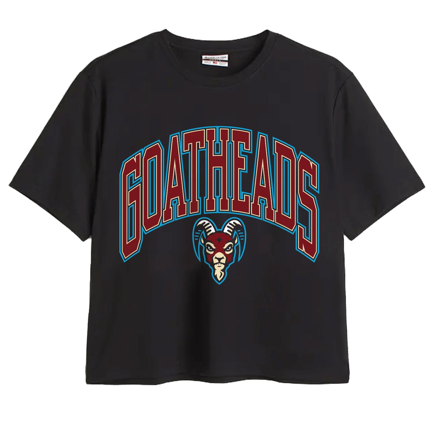 Goatheads Primary Arch Womens Crop T-Shirt