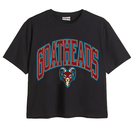 Goatheads Primary Arch Womens Crop T-Shirt