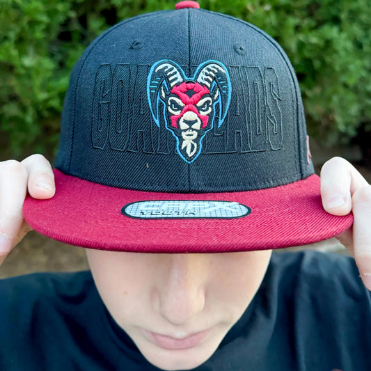 Goatheads Primary Logo Youth Flat Bill