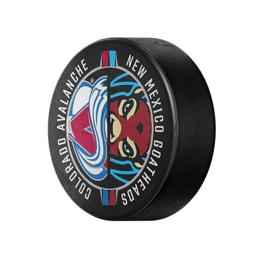 Goatheads Affiliate Split Logo Puck