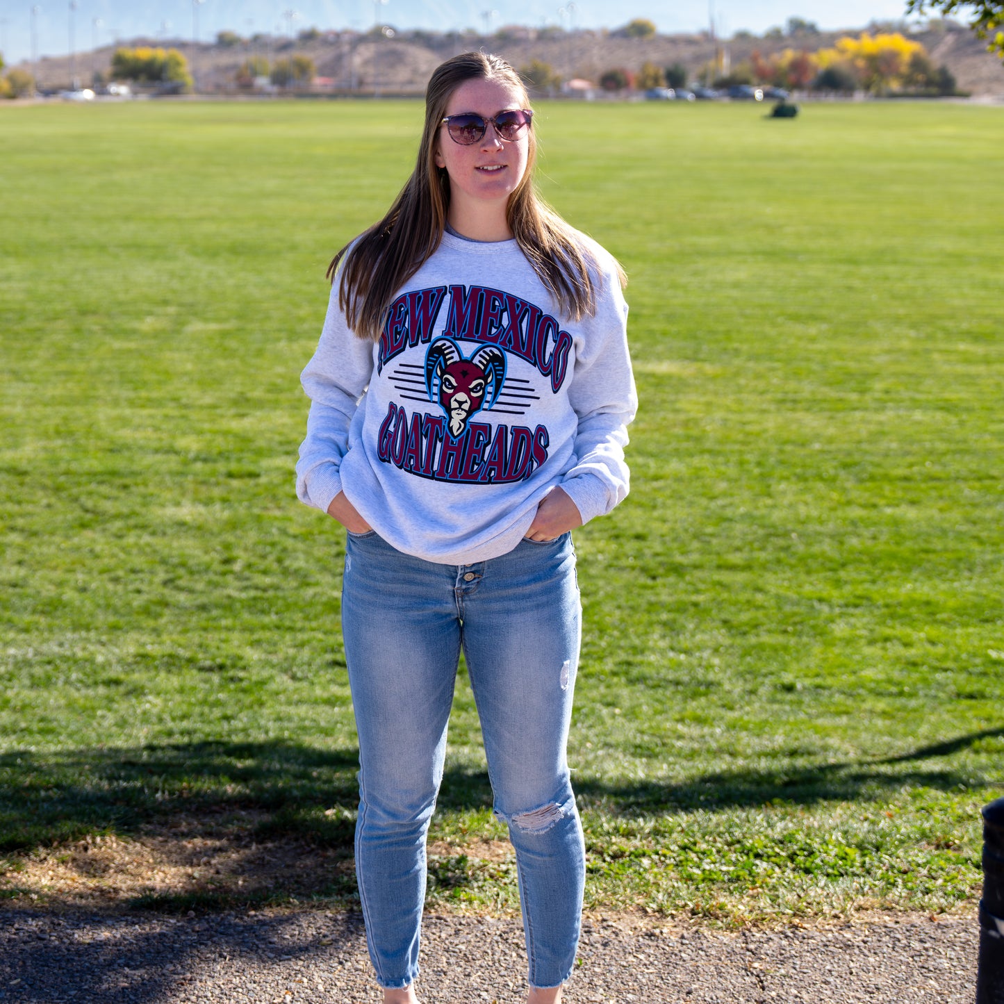 Goathead Primary Grain Crewneck